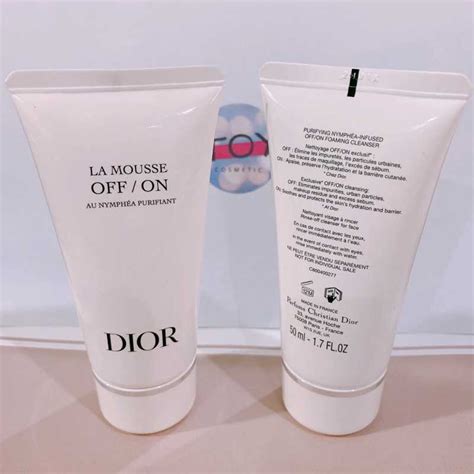 on off mousse dior|LA MOUSSE OFF/ON FOAMING CLEANSER .